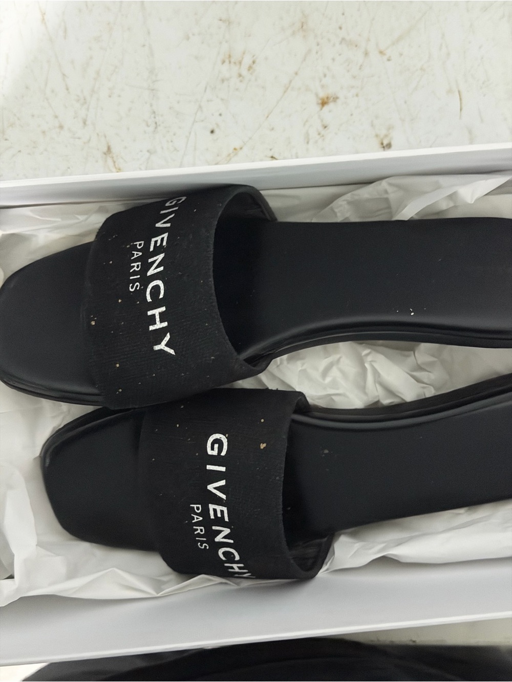 Givenchy Black Logo Slide Sandals - Women's